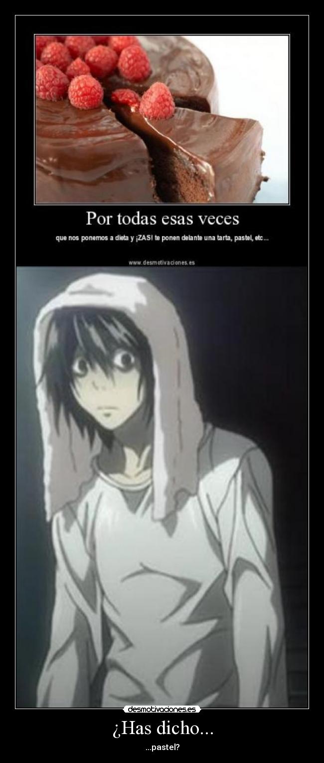 carteles dulces pastel lucy death note desmotivaciones