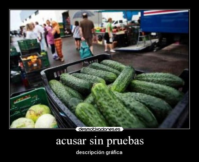 acusar sin pruebas - 