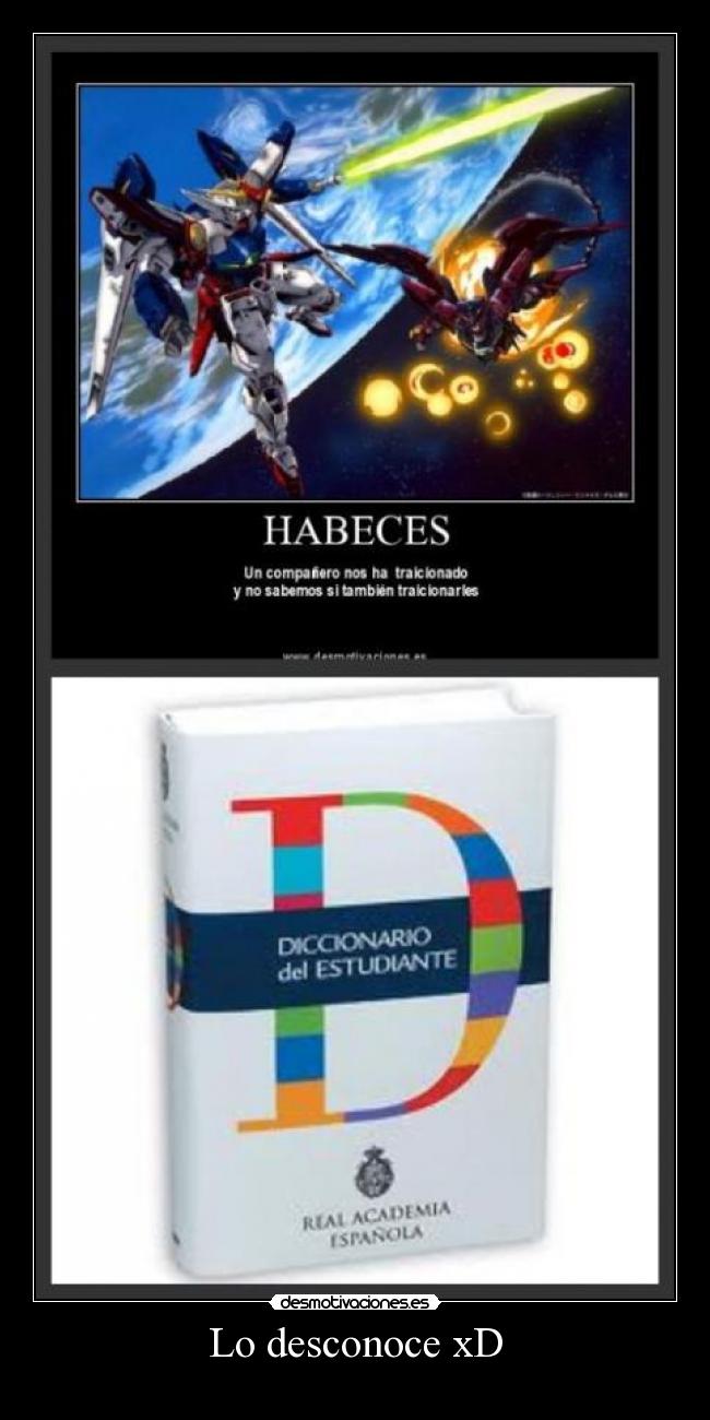 Lo desconoce xD -