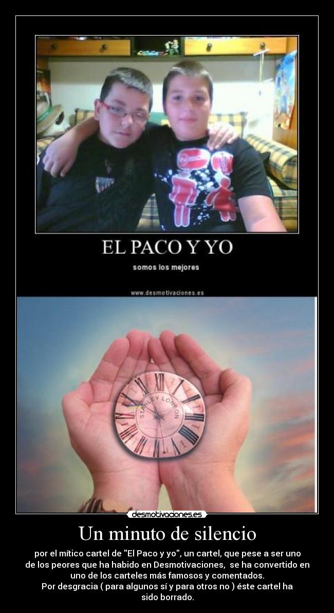 Un minuto de silencio -