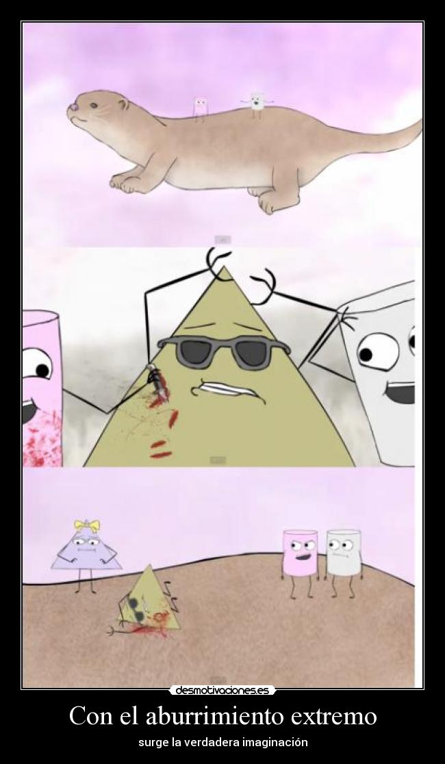 carteles aburrimiento aburrido films cows marshmallow people triangular awesomeness otter onto the desmotivaciones