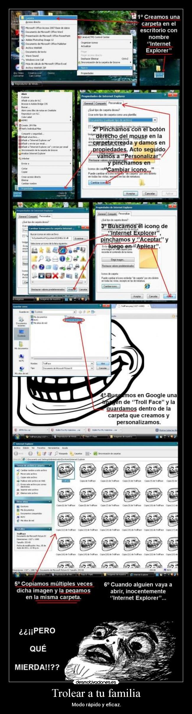 Trolear a tu familia - Modo rápido y eficaz.