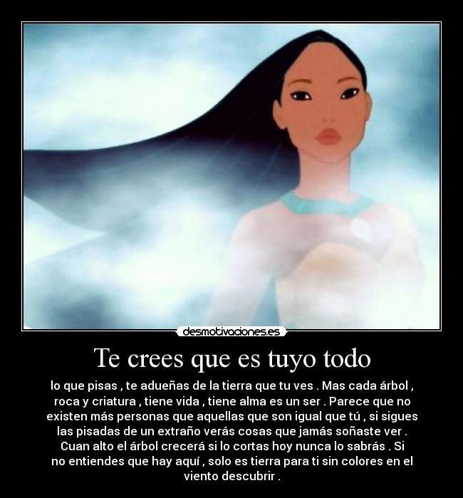 Te crees que es tuyo todo - 