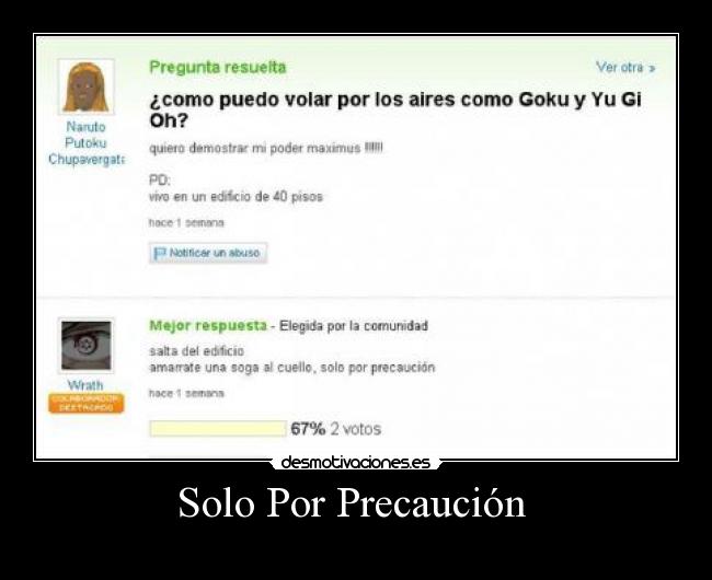 Solo Por Precaución  - 