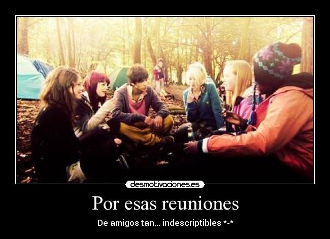 Por esas reuniones - De amigos tan... indescriptibles *-*