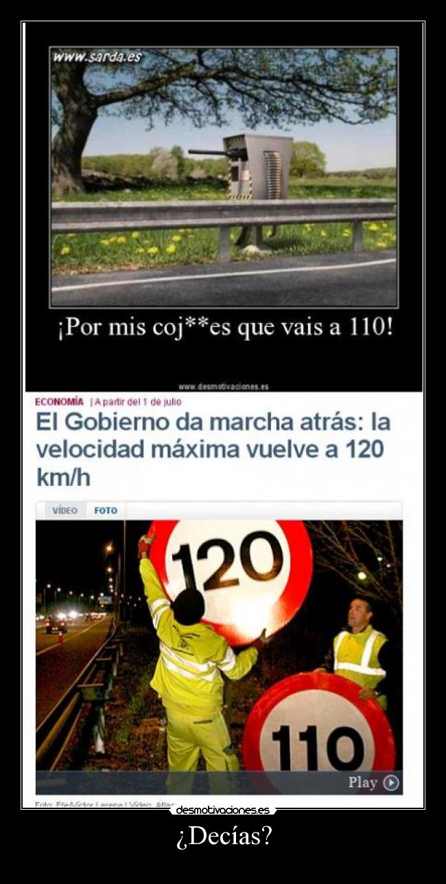 carteles 120 vuelta gobierno espana desmotivaciones