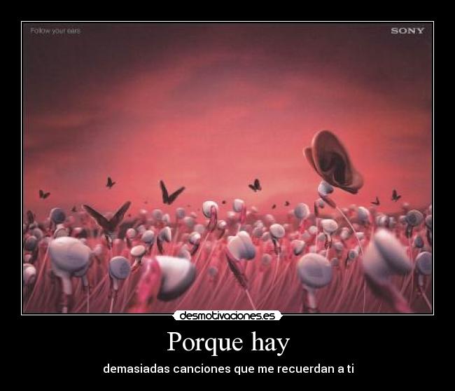 Porque hay -