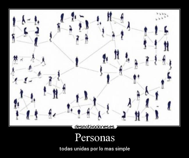 Personas - todas unidas por lo mas simple