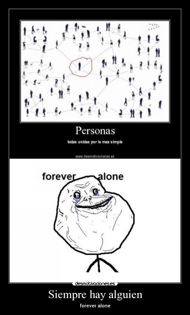 Siempre hay alguien - forever alone