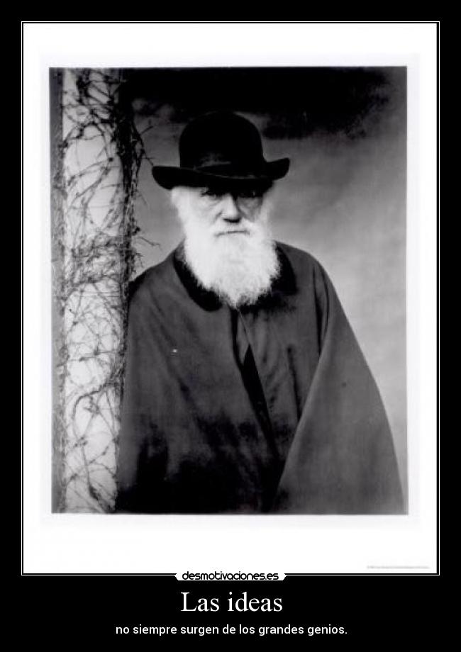 Las ideas - no siempre surgen de los grandes genios.