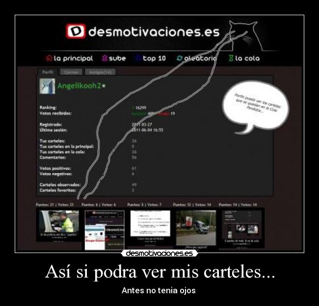 Así si podra ver mis carteles... - 