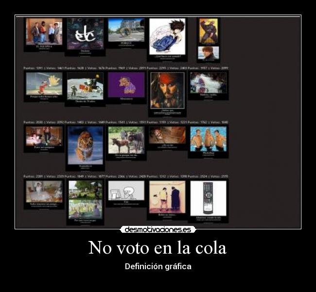 No voto en la cola - Definición gráfica
