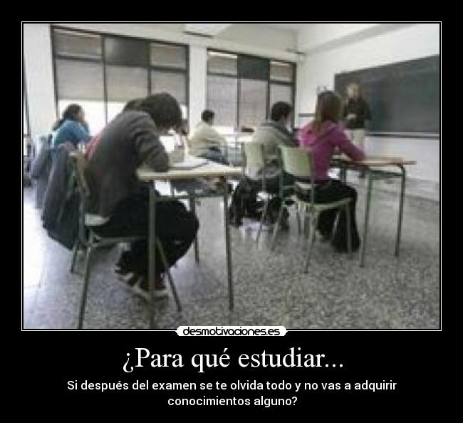 ¿Para qué estudiar... - 