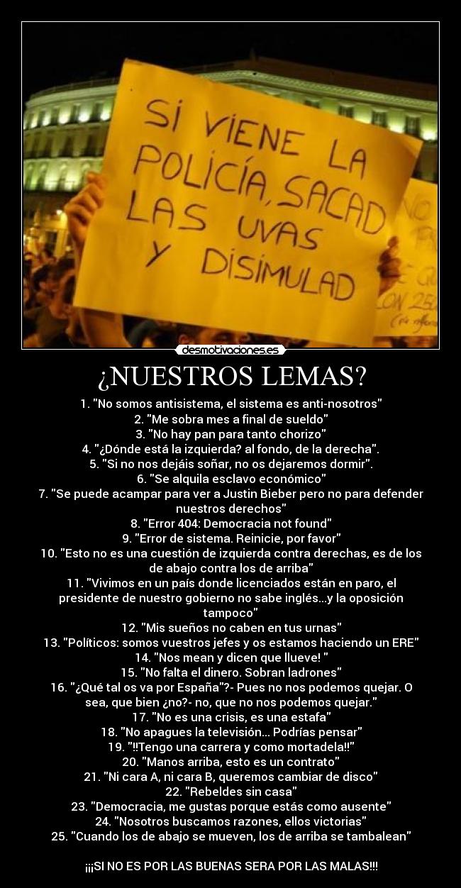 ¿NUESTROS LEMAS? - 