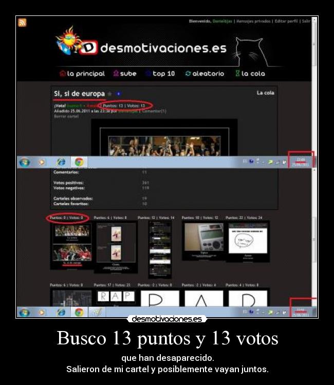 Busco 13 puntos y 13 votos - 