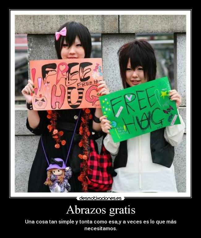 carteles abrazos abrazos desmotivaciones