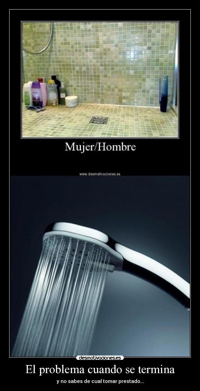 El problema cuando se termina - y no sabes de cual tomar prestado...