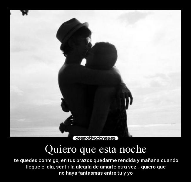 Quiero que esta noche - 