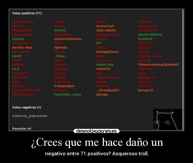 ¿Crees que me hace daño un - 