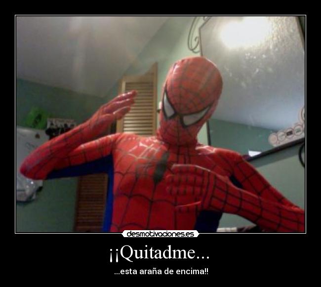¡¡Quitadme... - ...esta araña de encima!!