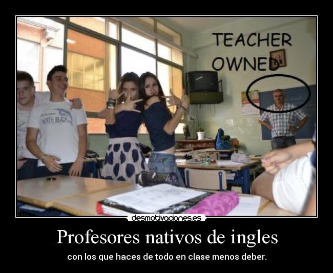 carteles nativos profesores dever desmotivaciones