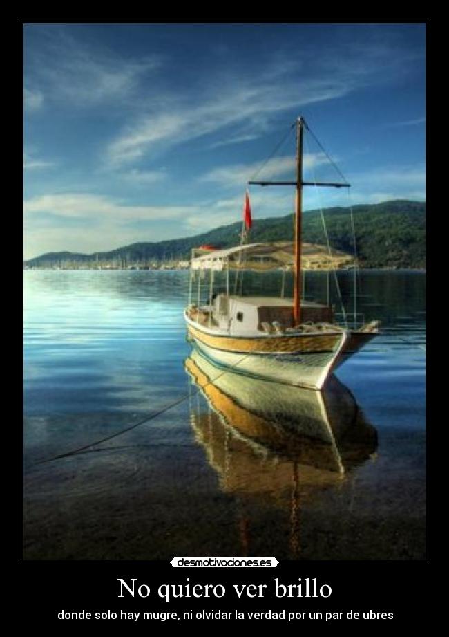 No quiero ver brillo - 