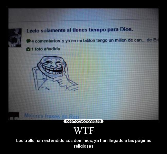 WTF - Los trolls han extendido sus dominios, ya han llegado a las páginas religiosas