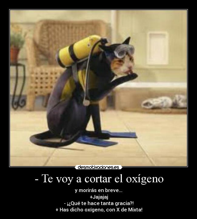 - Te voy a cortar el oxígeno -