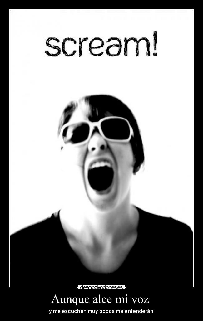 Aunque alce mi voz -