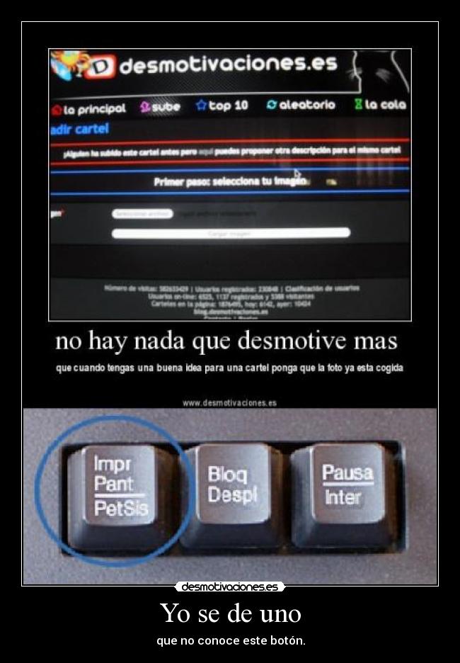 Yo se de uno - que no conoce este botón.