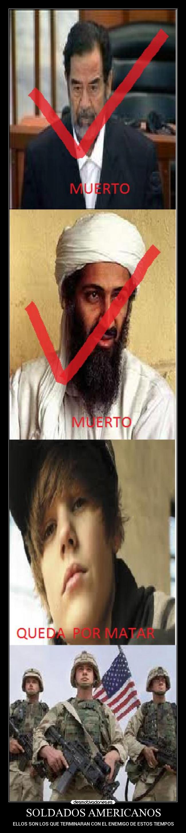 carteles soldados americanos desmotivaciones