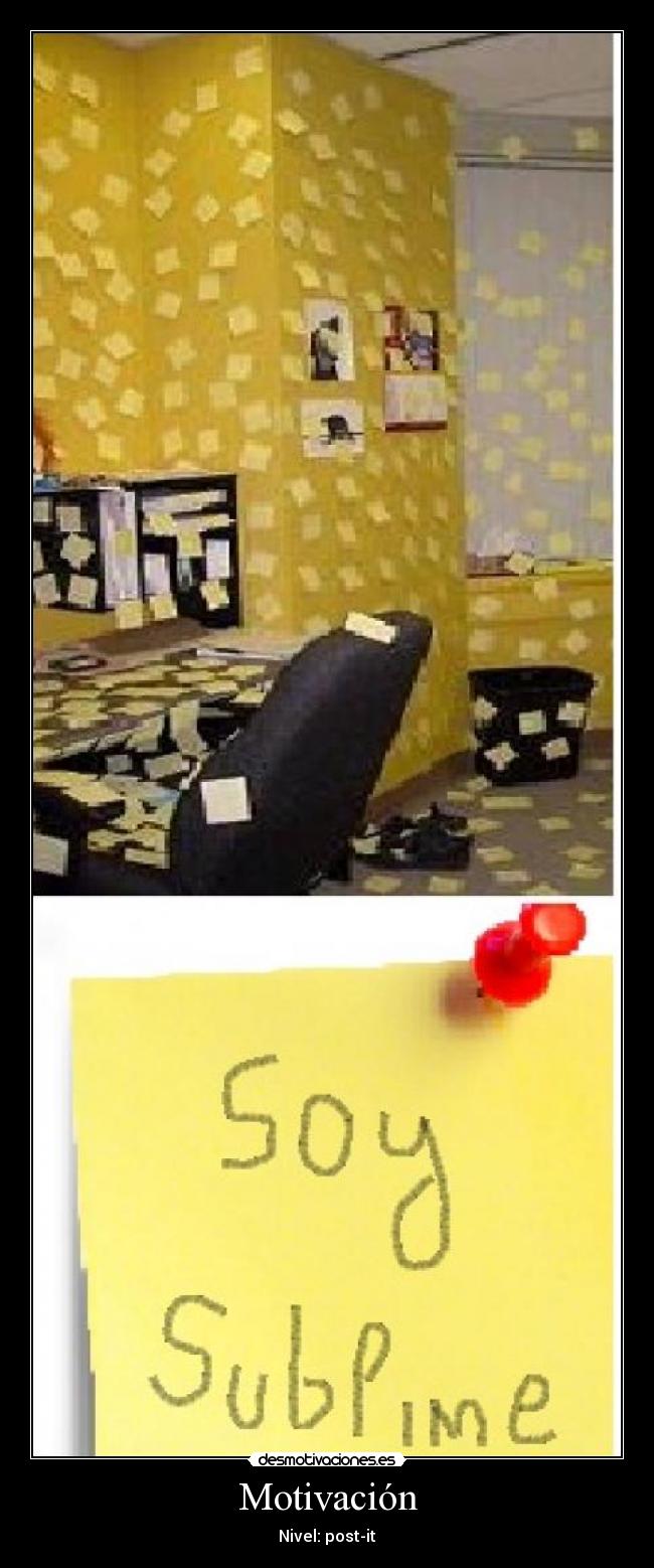 Motivación - Nivel: post-it