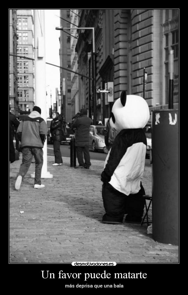 Un favor puede matarte - más deprisa que una bala