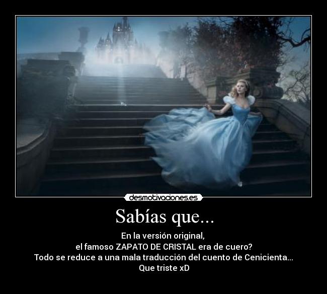 carteles cenicienta sabias original cuero cristal traductor triste desmotivaciones