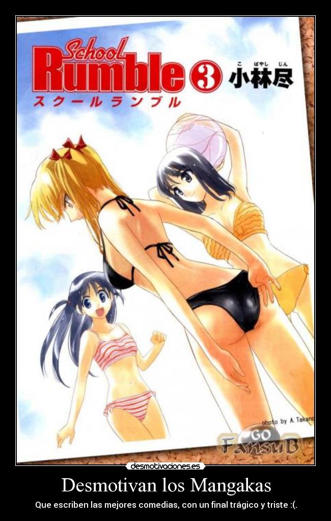 carteles anime manga comedia school rumble desmotivaciones