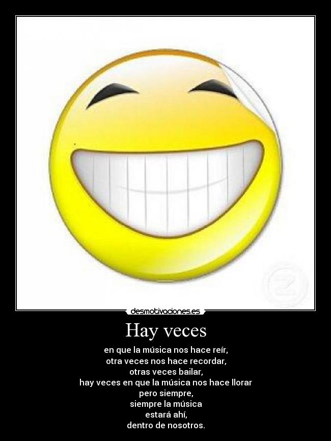 Hay veces -