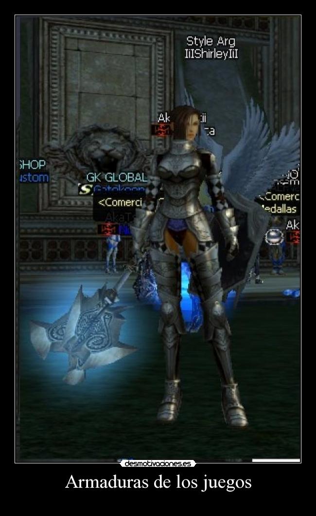 Armaduras de los juegos -