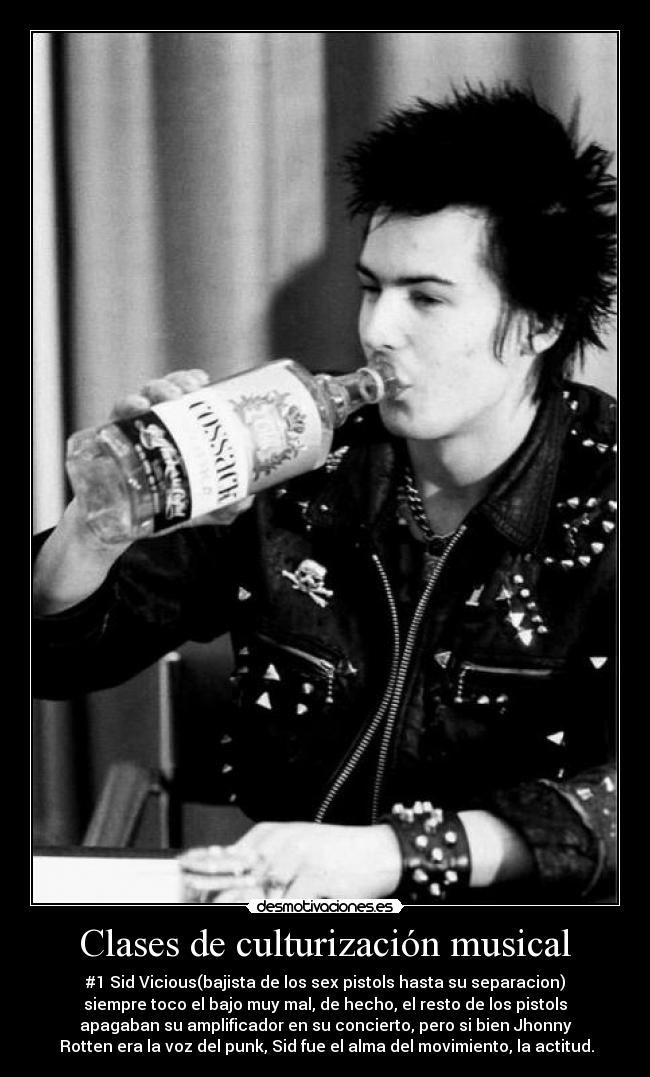carteles sid vicious punk sex pistols desmotivaciones