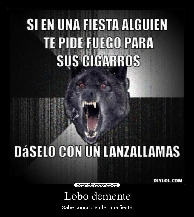 Lobo demente - Sabe como prender una fiesta