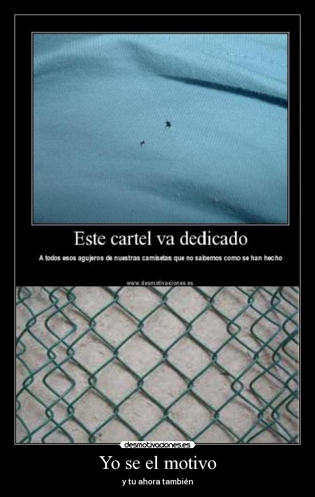 Yo se el motivo - y tu ahora también