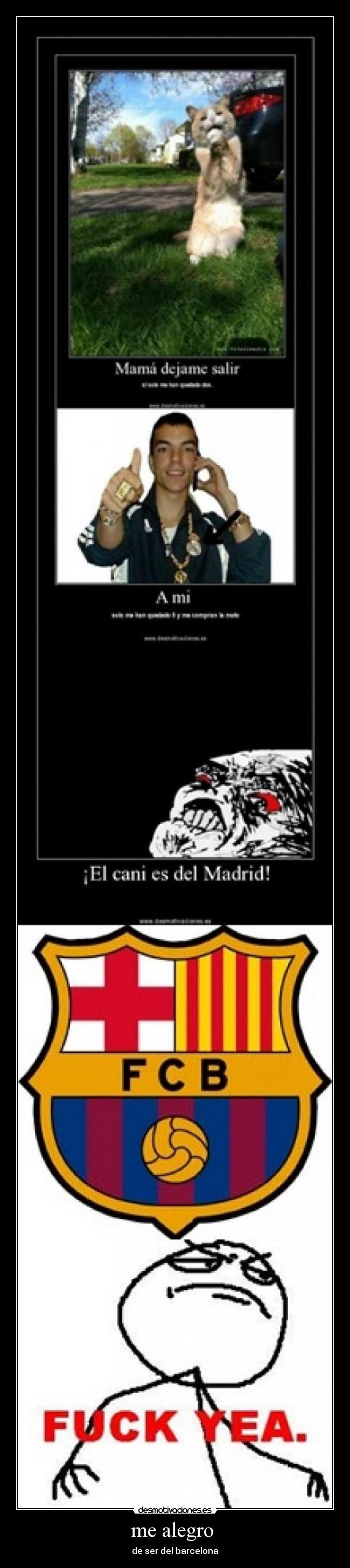 me alegro  - de ser del barcelona