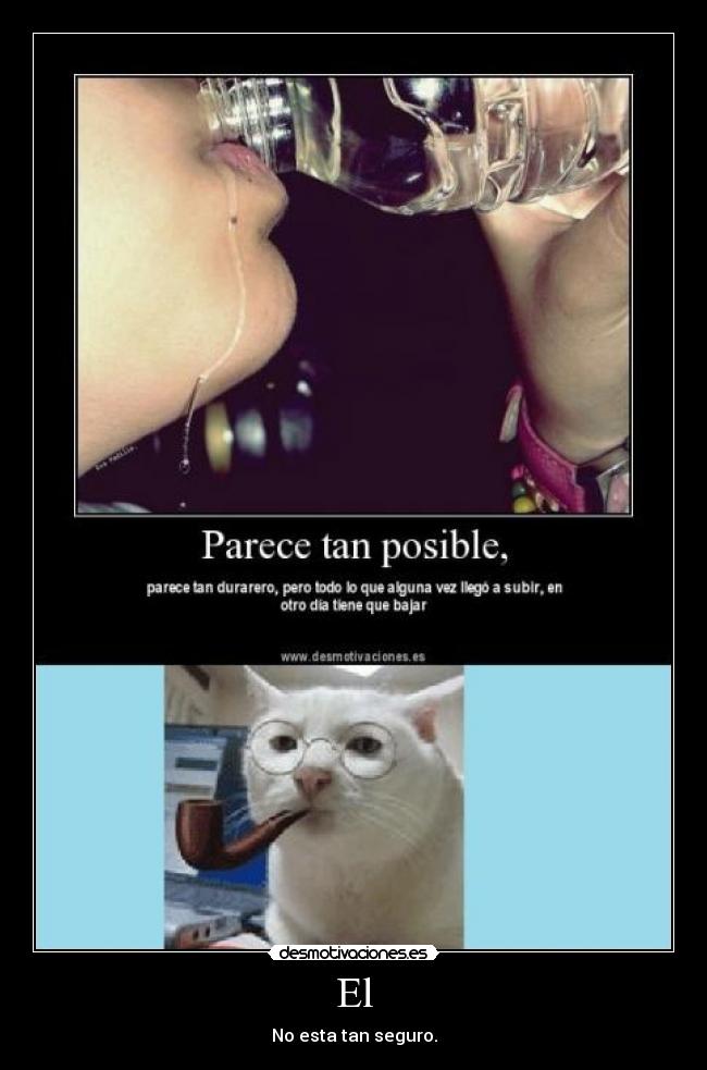 El - No esta tan seguro.