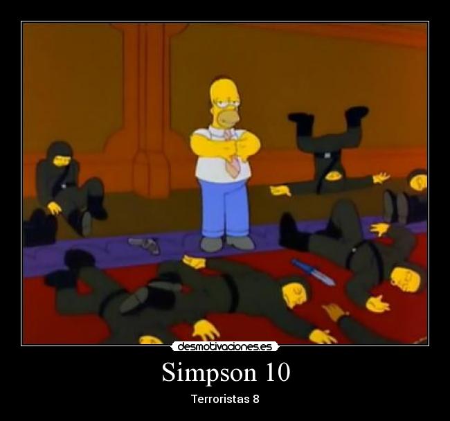 Simpson 10 - Terroristas 8