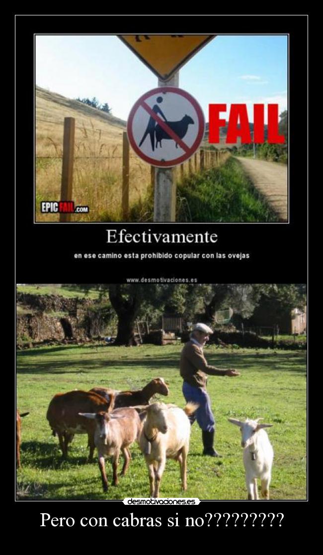 Pero con cabras si no????????? - 