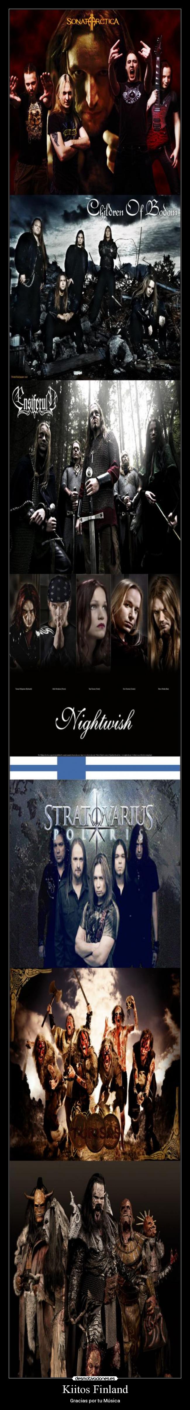 carteles heavy metal finlandia sonata arctica cob nightwish ensiferum lordi desmotivaciones