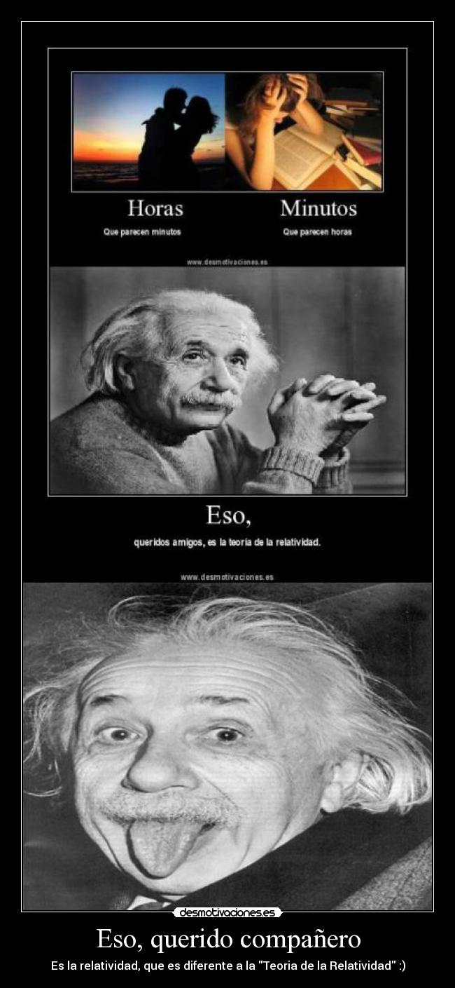 Eso, querido compañero -