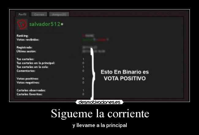 carteles sigueme corriente desmotivaciones