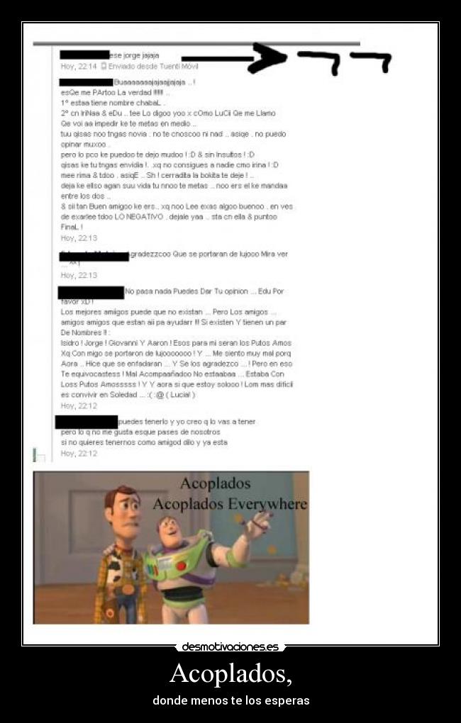 Acoplados, - donde menos te los esperas