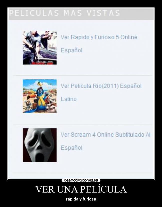 carteles fast aand furious desmotivaciones