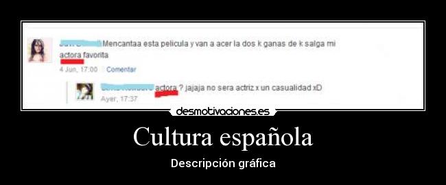 Cultura española - Descripción gráfica